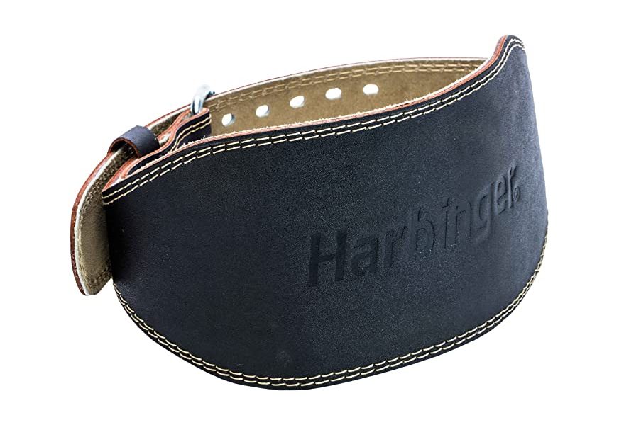 harbinger padded leather weightlifting belt