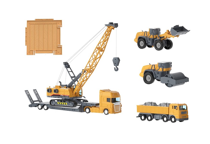 iplay ilearn construction site vehicles toy set