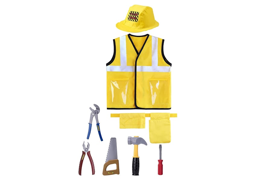 iplay, ilearn construction worker costume role play kit set