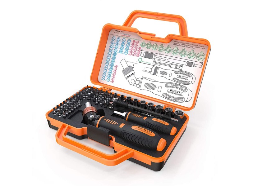 jakemy home rotatable ratchet screwdriver set