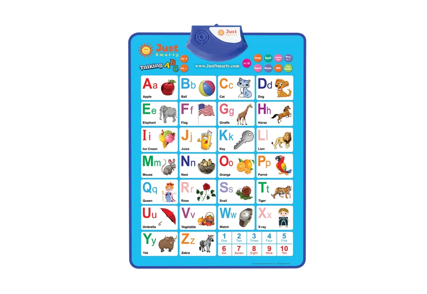 just smarty electronic interactive alphabet wall chart
