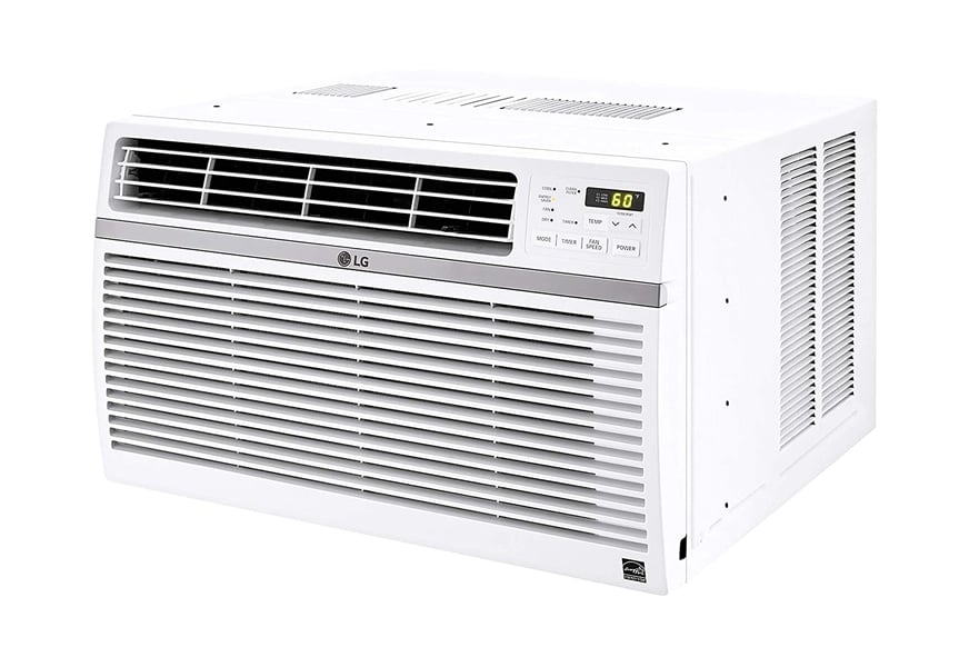 lg 12,000 btu 115v window-mounted wall ac unit