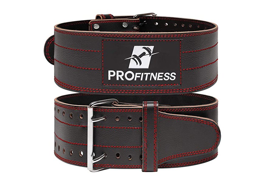 profitness genuine leather workout belt