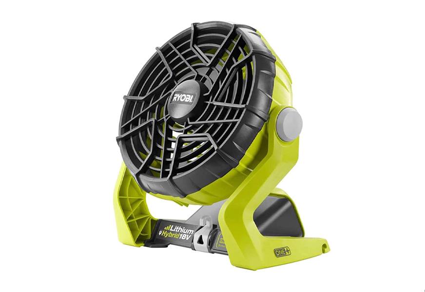 ridgid 18 volt hybrid corded and cordless fan
