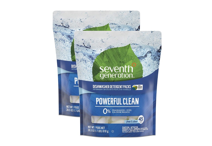 seventh generation free & clear dishwasher pods