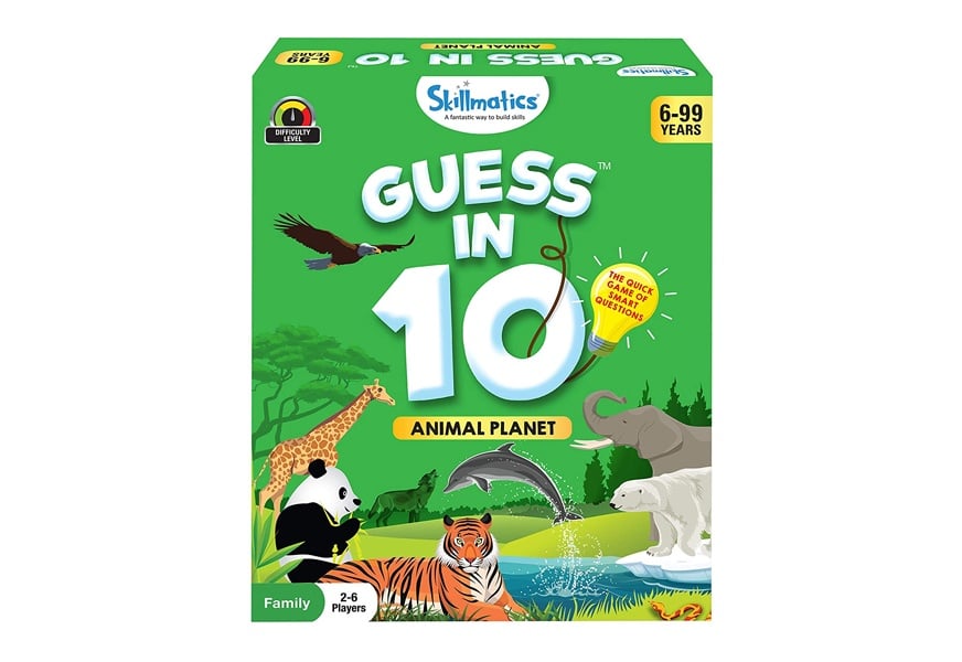 skillmatics educational game: animal planet - guess in 10