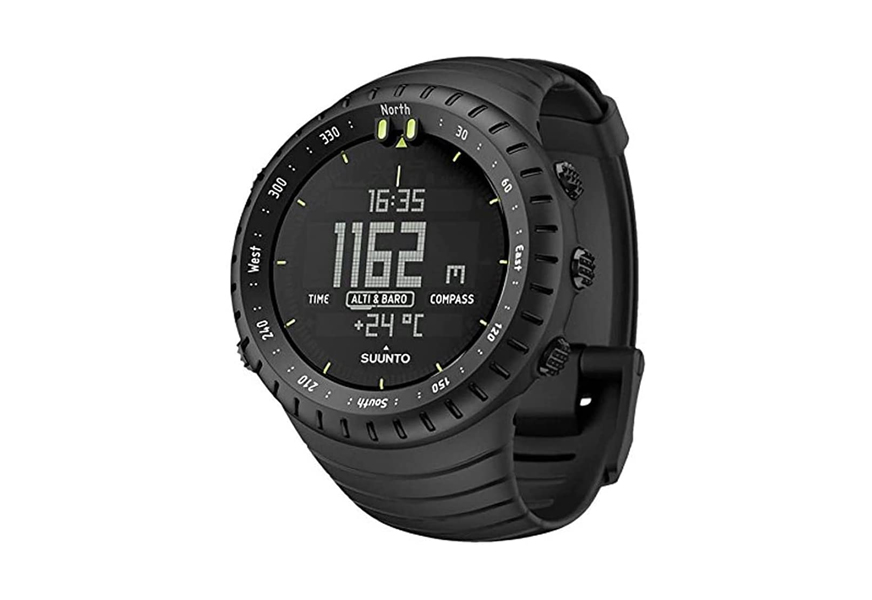 suunto core all black military model fishing watch