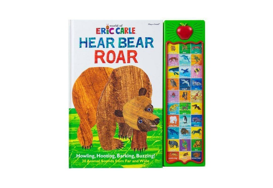 world of eric carle, hear bear roar 30 animal sound book