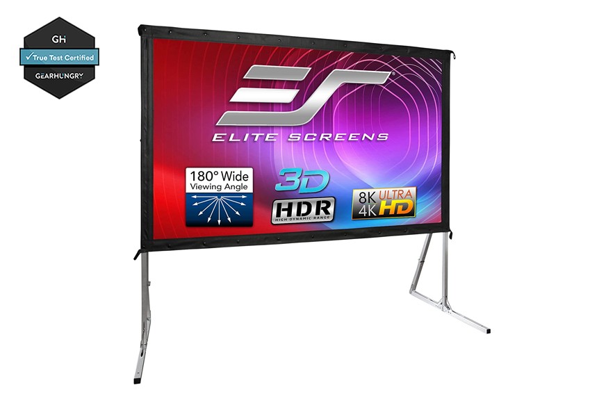 elite screens yard master 2 outdoor movie screen