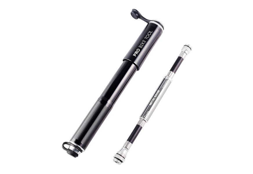 pro bike tool bike pump-with gauge fits presta and schrader