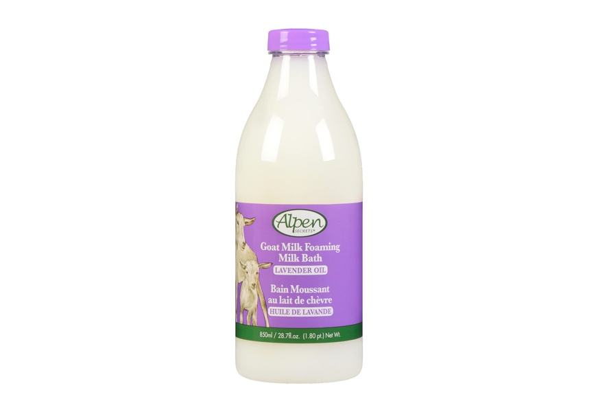 alpen secrets goat milk foaming milk bath with lavender oil