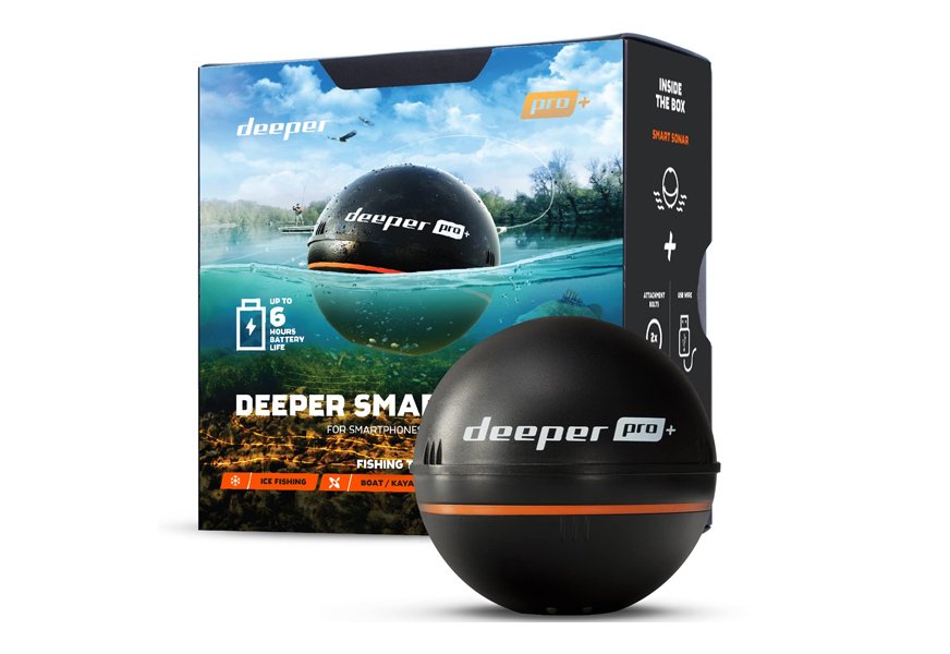 deeper smart sonar pro+ gps portable wireless wi-fi fish finder