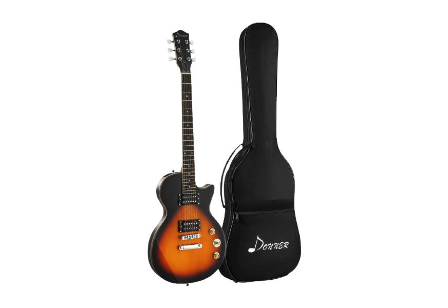 donner dlp-124p 39in full-size electric guitar for beginners