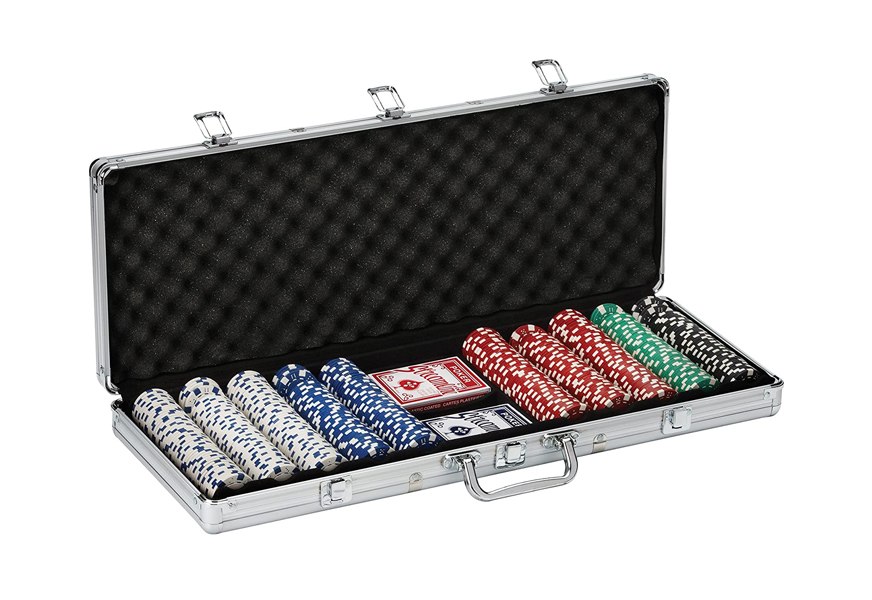 300 PCS Poker Chip Set Texas Hold'Em Dice Poker Chips- Casino Quality  Clay Chips