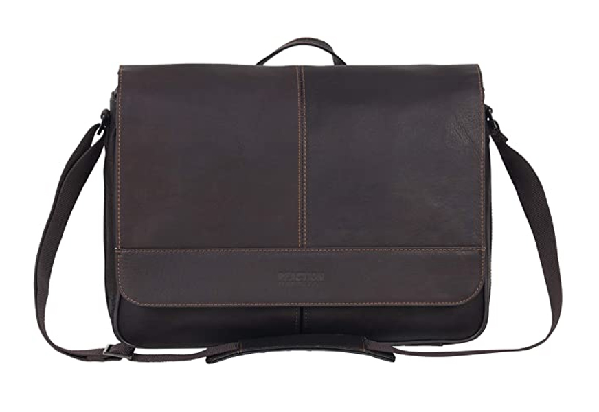 kenneth cole reaction colombian leather messenger bag