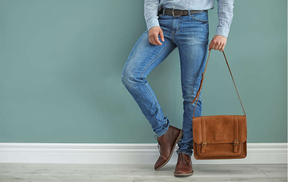 man with messenger bag faq