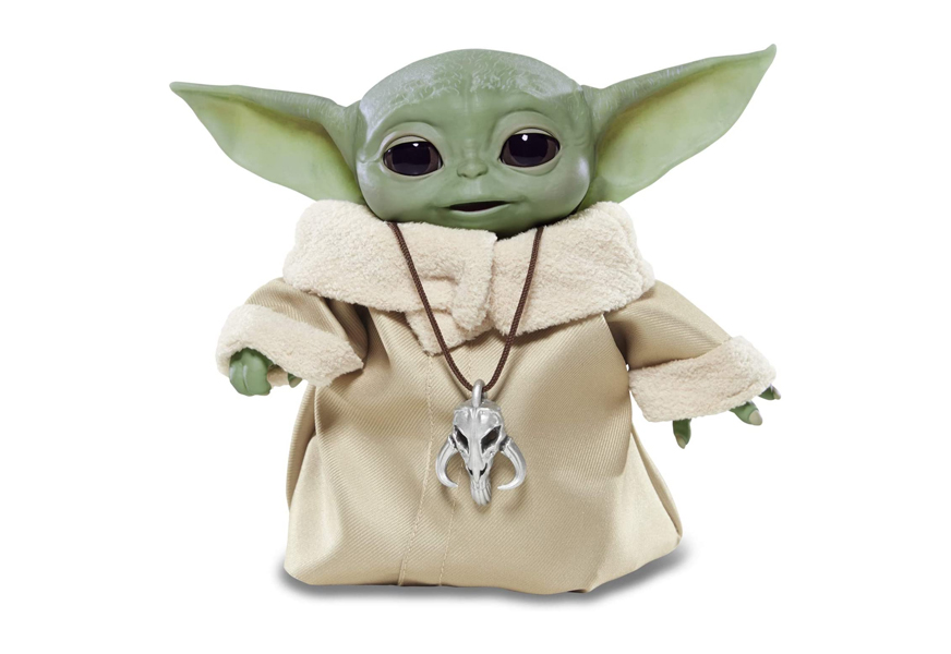 star wars animatronic baby yoda mandalorian toy