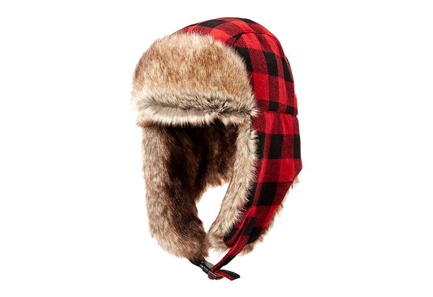 amazon essentials men's trapper hat with faux fur