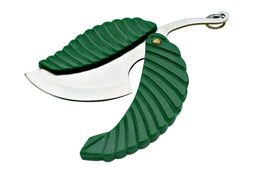 armear mini portable green leaf knife (2-pack)