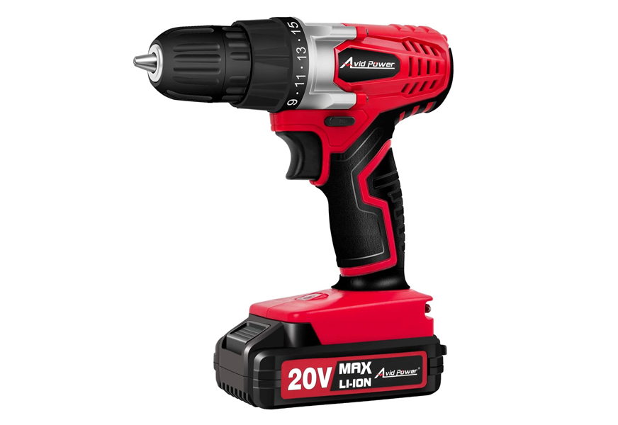avid power 20v max lithium-ion cordless drill