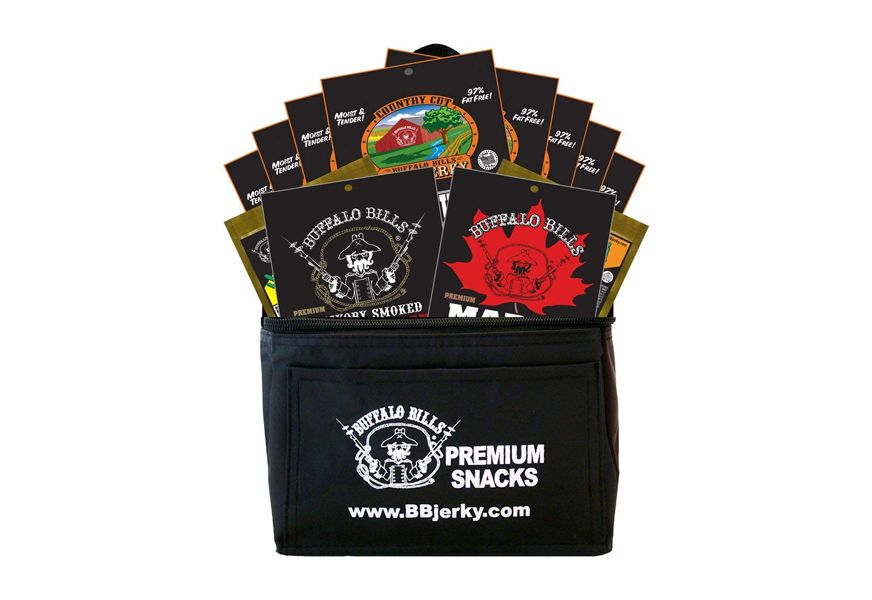 buffalo bills beef jerky sampler gift basket for men