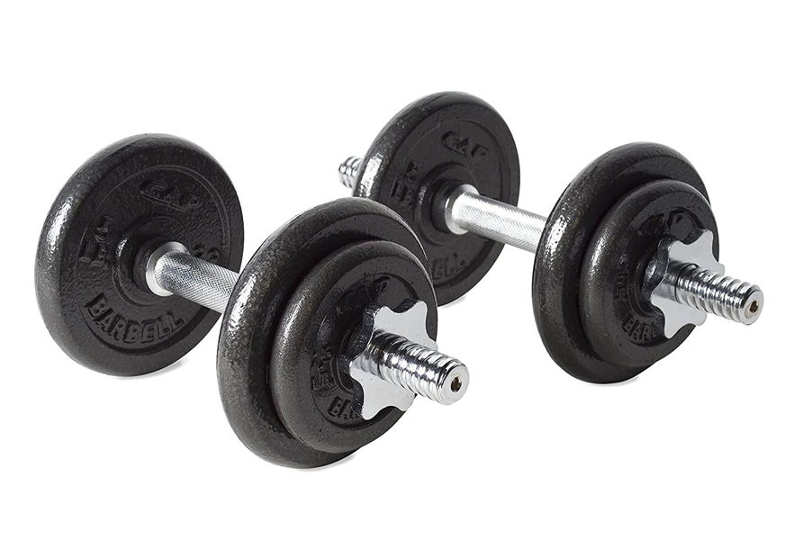 cap barbell adjustable dumbbell set