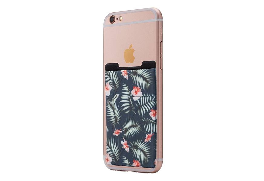 cardly stretchy cell phone stick on wallet