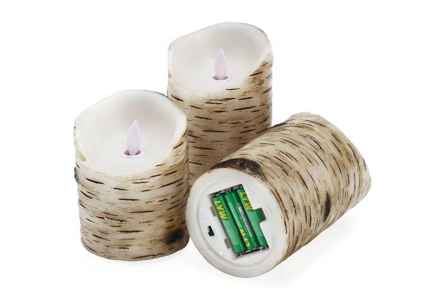 comenzar flickering birch candles