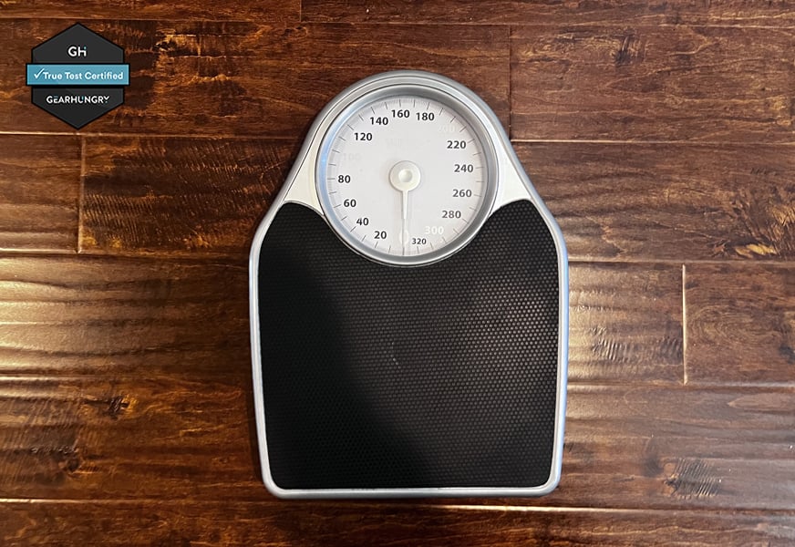 Thinner Extra-Large Dial Analog Precision Bathroom Scale Analog Bath Scale  Measures Weight Up to 330 Lbs. Analog - Black