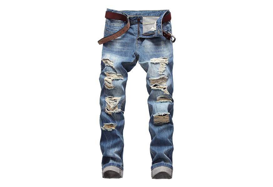 dant bulun slim fit distressed jeans for men
