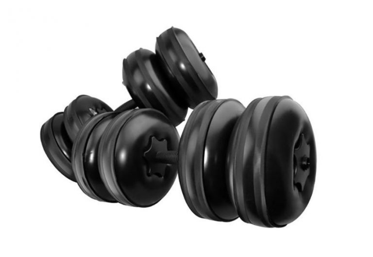 Adjustable Dumbbells Water Filled Dumbbells Set, 8-10kg Portable