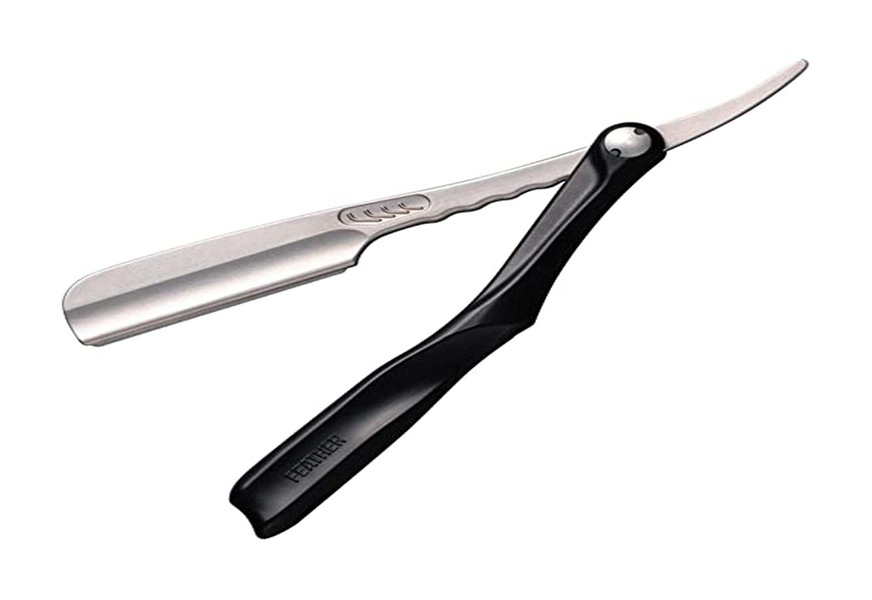 feather ss folding handle razor