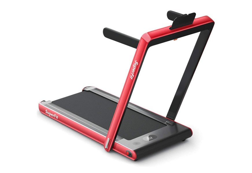 gymax 2 in 1 under desk treadmill