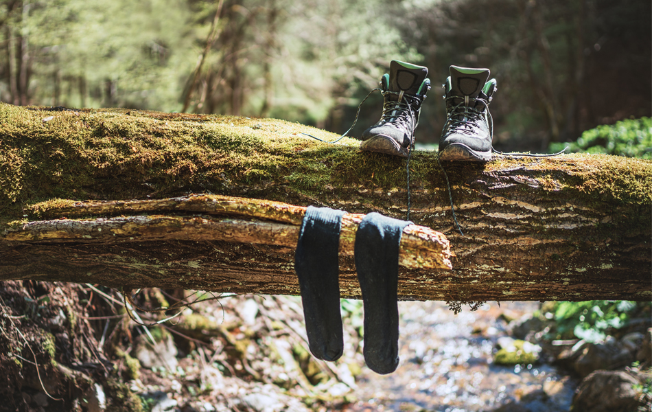 heated socks in nature