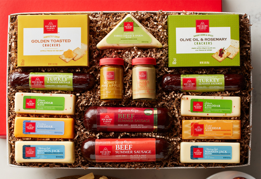 hickory farms best friends gift baskets for men