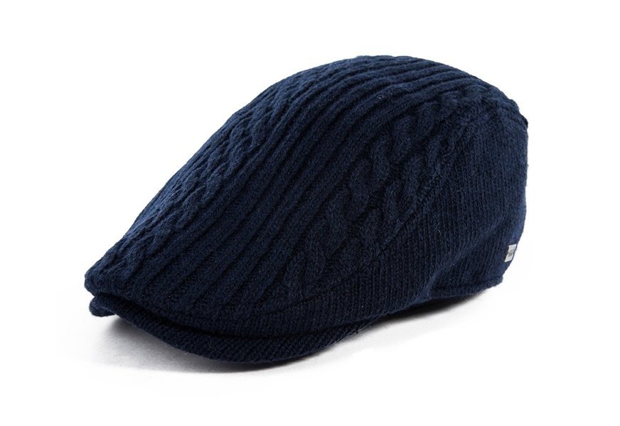 jeff & aimy mens wool blend knit newsboy cap
