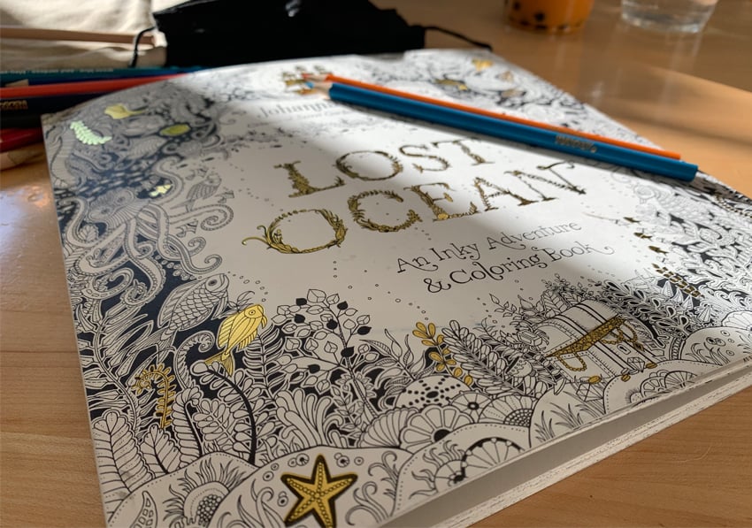 Coloring Book: Lost Ocean, An Inky Adventure and Coloring Book for
