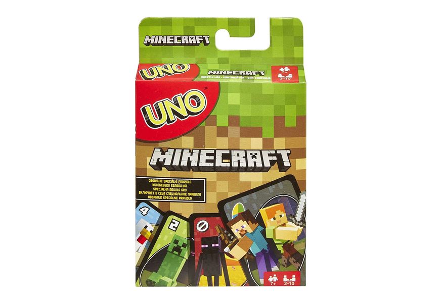 mattel games uno minecraft edition