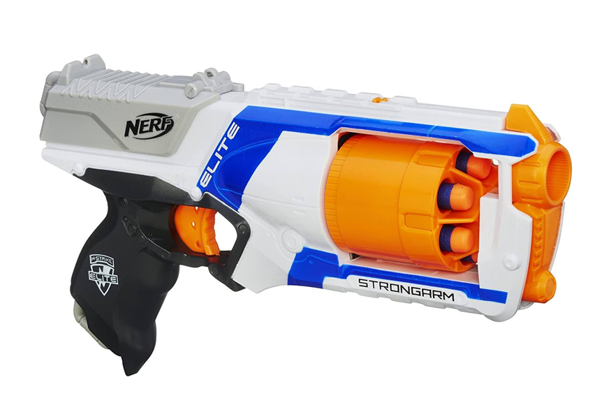 NERF N-Strike Elite Retaliator Dart Blaster, Stock, Grip, Barrel, 12-Dart  Clip, 12 Elite Darts, Kids Outdoor Toys for 8 Year Old Boys & Girls and Up