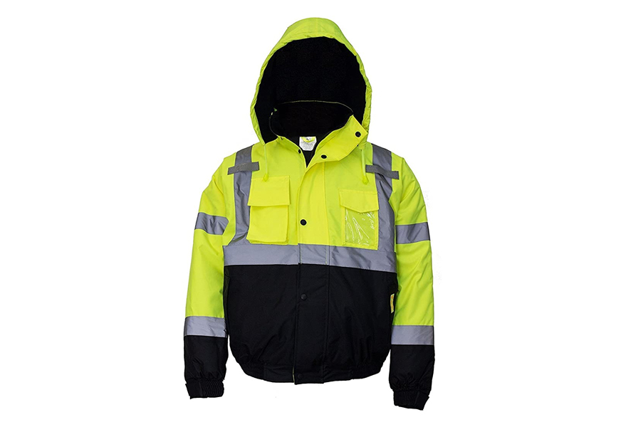 new york hi-viz workwear work jacket for men