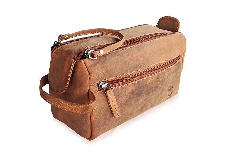 rustictown leather toiletry bag