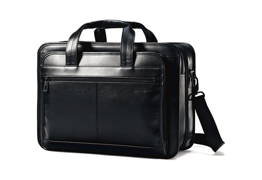 samsonite leather briefcase