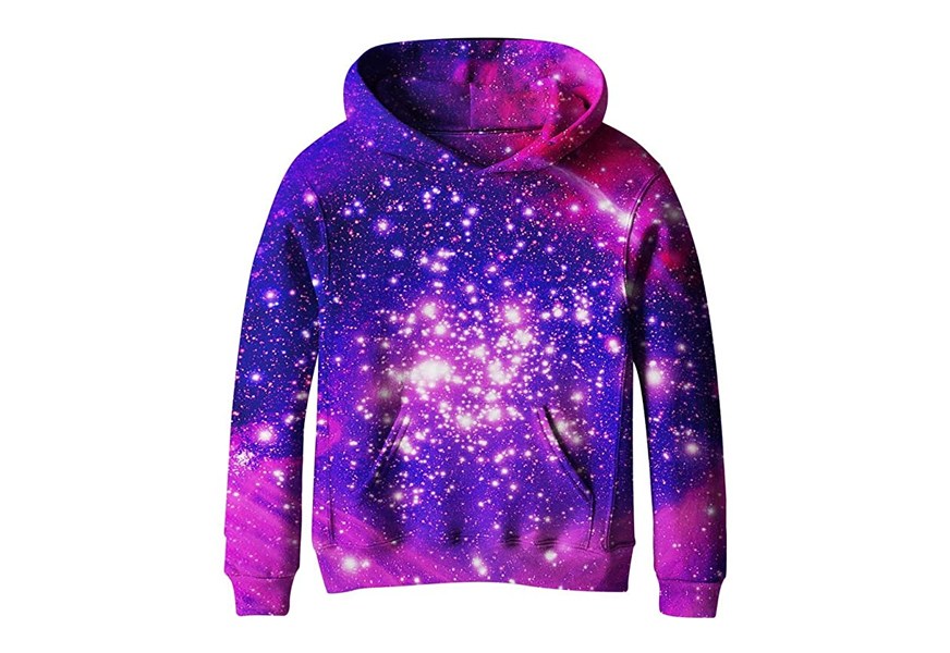 saym galaxy fleece pullover hoodie