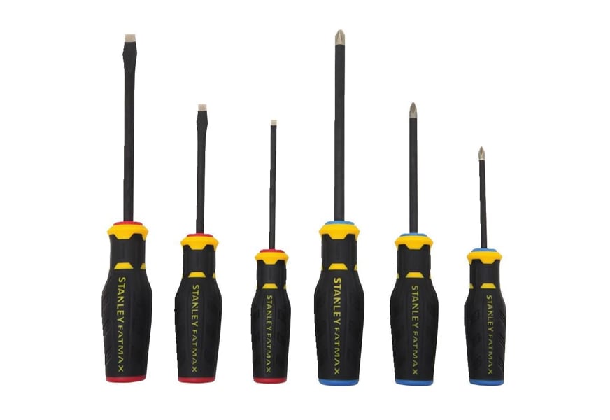 stanley fmht62052 6 piece fat max diamond tip screwdriver set