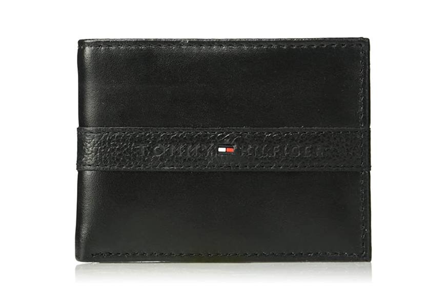 tommy hilfiger men’s leather wallet