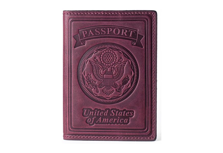 villini leather passport holder