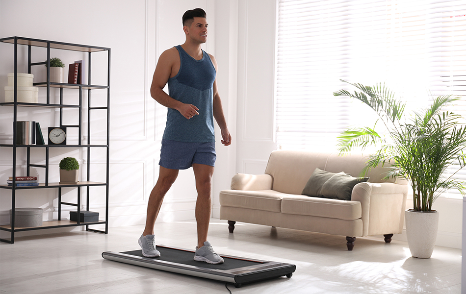 walking treadmill at home