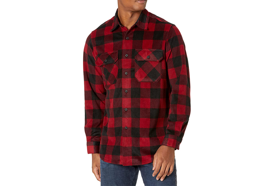 wrangler authentics flannel fleece shirt