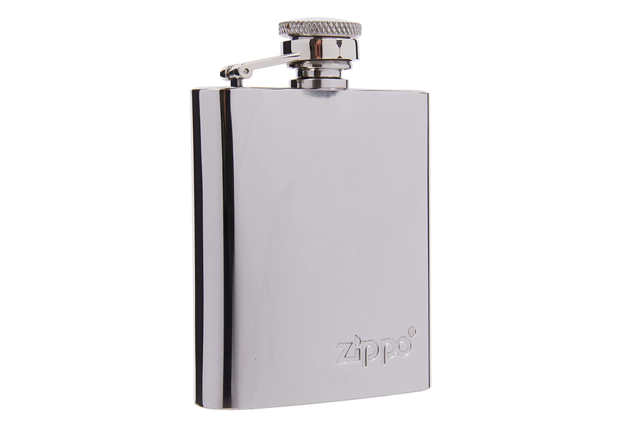 Pineville Kentucky Explore the Outdoors Souvenir Black Leather Wrapped Stainless Steel 7 oz Flask