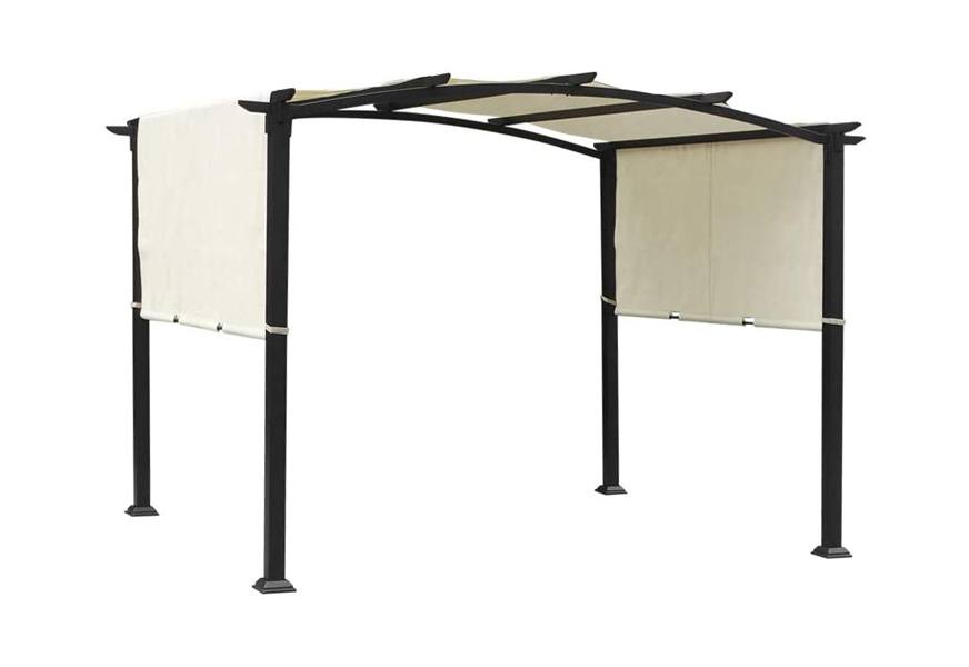 cloud mountain pergola kit with retractable canopy
